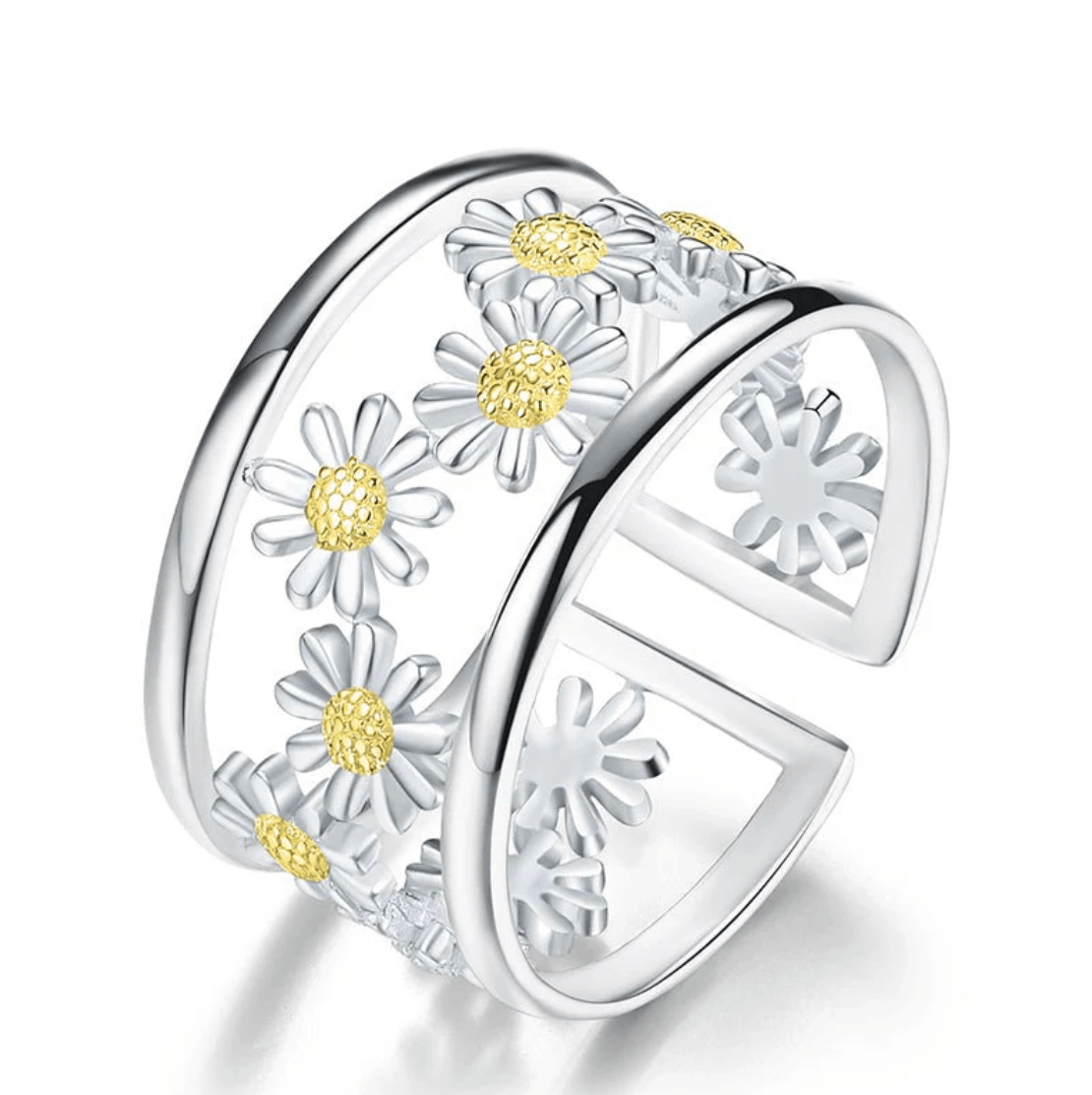 Dainty Daisy - Adjustable Ring