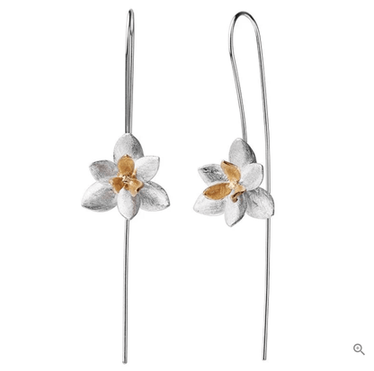 Blooming Flower - Dangle Earrings