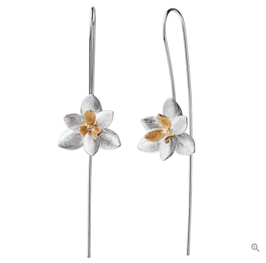 Blooming Flower - Dangle Earrings