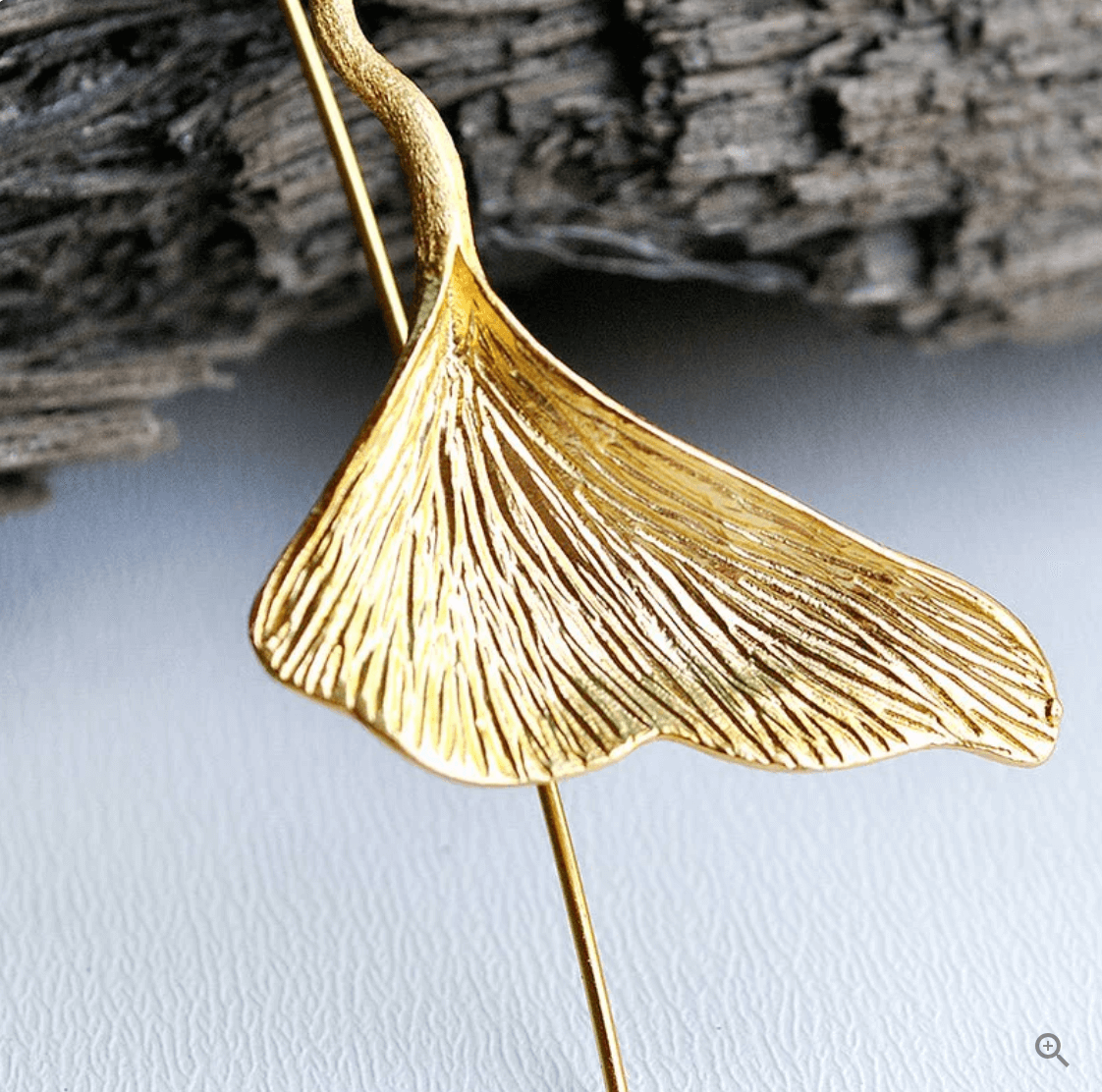 Ginkgo Leaf - Dangle Earrings