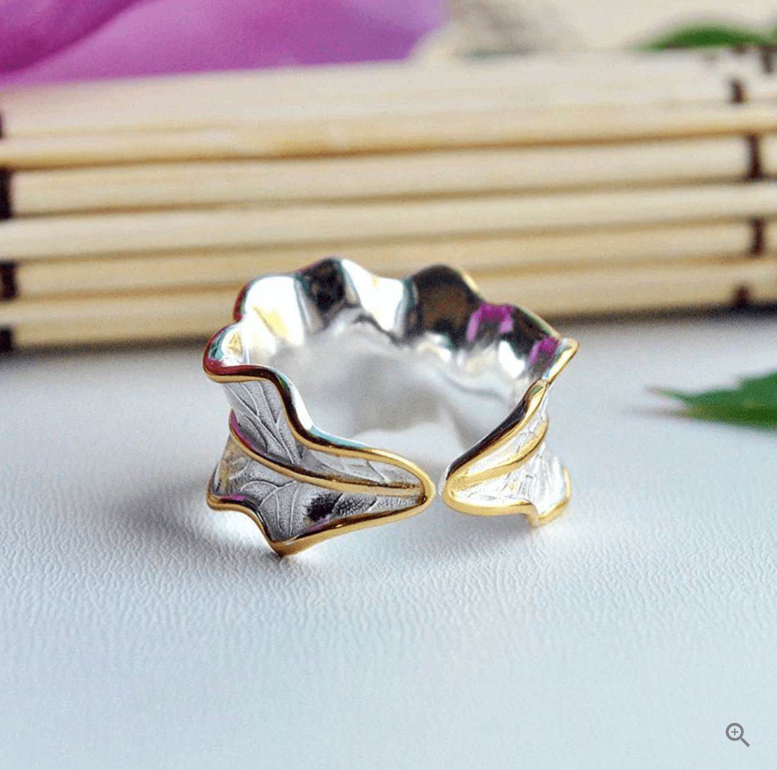 Tourmaline Leaf - Adjustable Ring