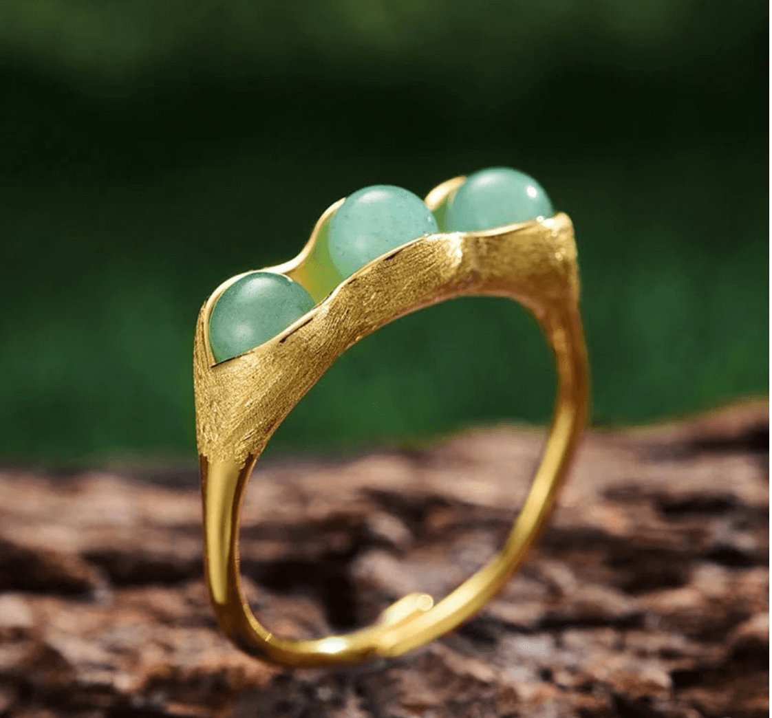 Lucky Peas - Adjustable Ring