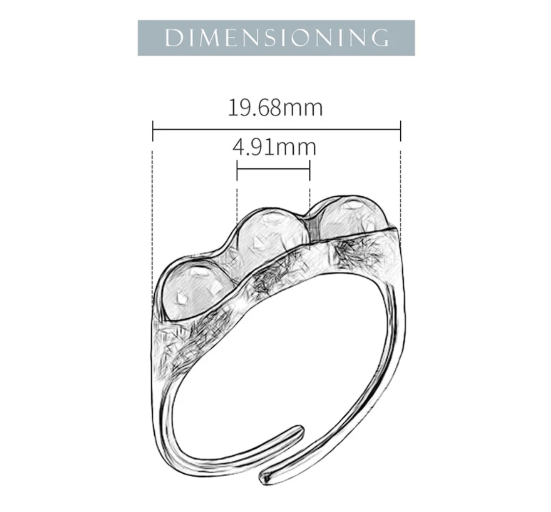 Lucky Peas - Adjustable Ring