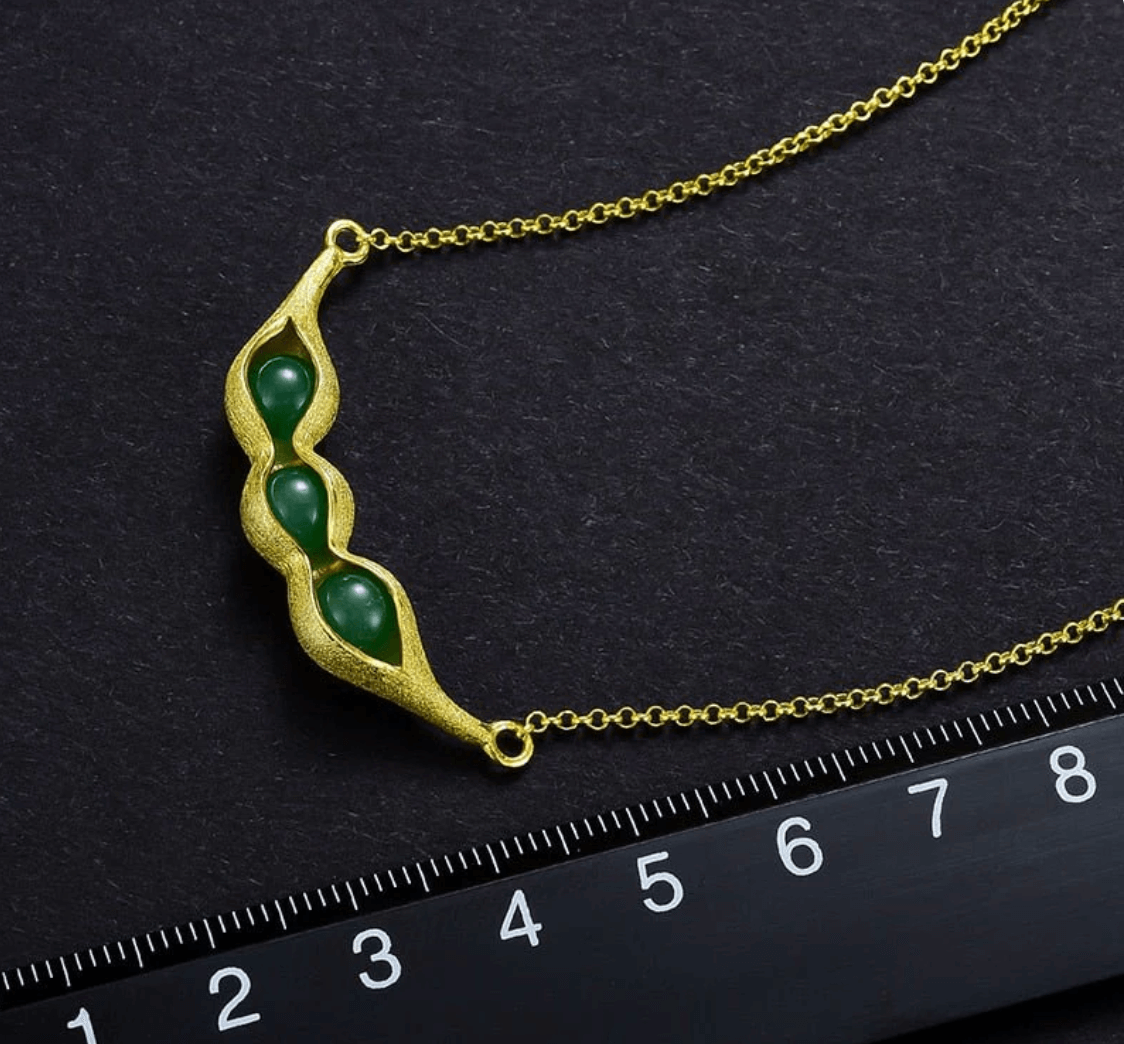 Lucky Peas - Handmade Necklace