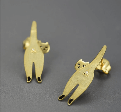 Confident Cat - Stud Earrings