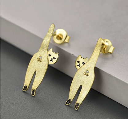 Confident Cat - Stud Earrings