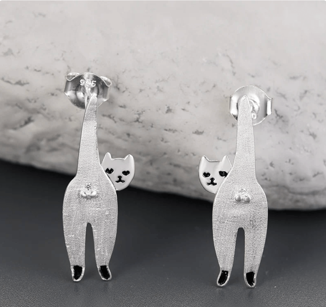 Confident Cat - Stud Earrings