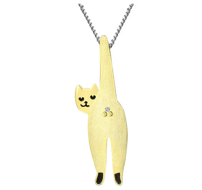 Confident Cat - Handmade Necklace