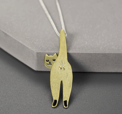 Confident Cat - Handmade Necklace