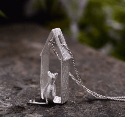 Gazing Cat - Handmade Pendant