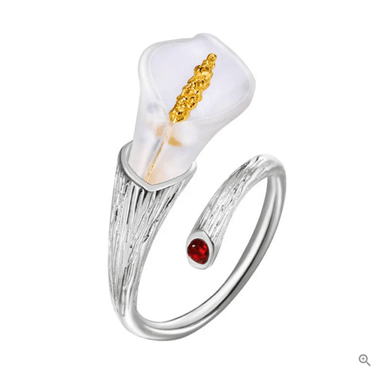 Calla Lily - Adjustable Ring