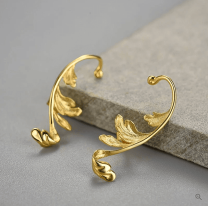 Acanthus Leaf - Stud Earrings