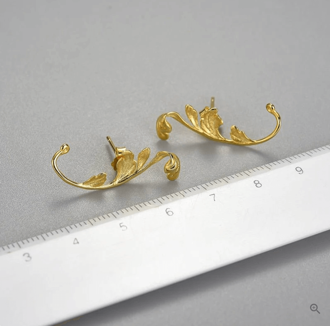 Acanthus Leaf - Stud Earrings