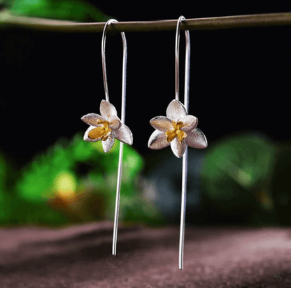 Blooming Flower - Dangle Earrings