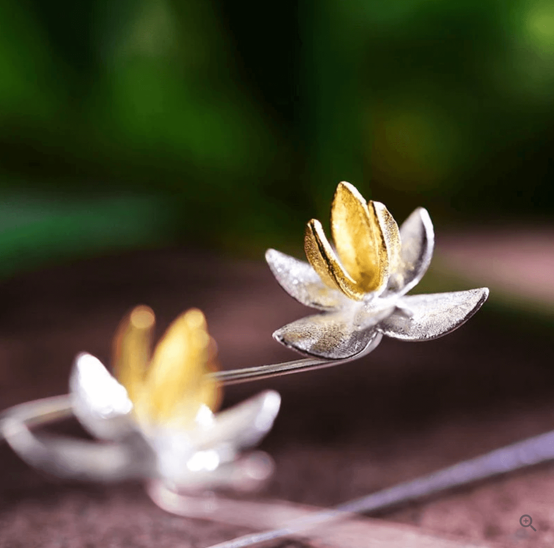 Blooming Flower - Dangle Earrings