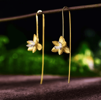 Blooming Flower - Dangle Earrings