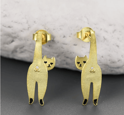 Confident Cat - Stud Earrings