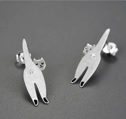 Confident Cat - Stud Earrings