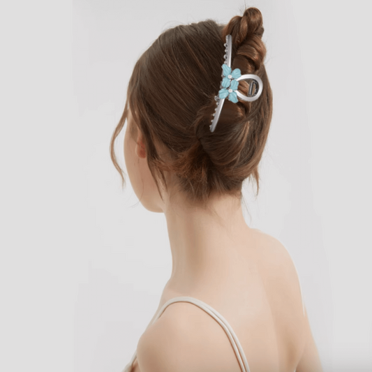 Alice Pearl Blue Hair Clip