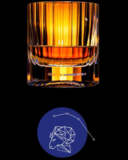 Edo Kiriko 12 Zodiac Crystal Whiskey Glass – K9 Lead-Free Crystal