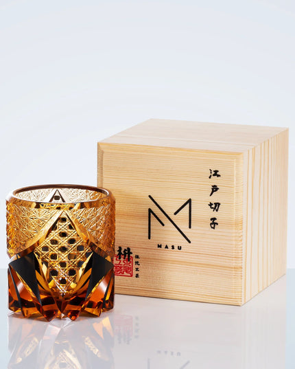 Edo Kiriko Dark Knight Whisky Glass – Symbol of Strength & Grace