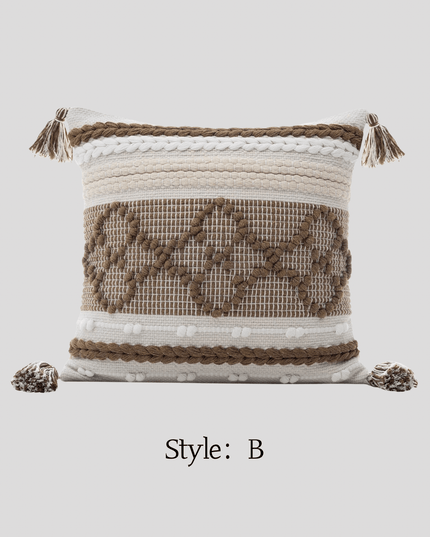 Antique Living Room Cotton-Linen Hemp Rope Pillow Cushion