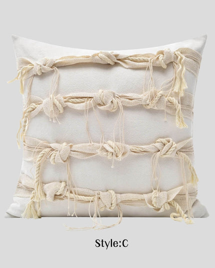 Natural Breathable Antique Cotton Linen Hemp Rope Throw Pillow