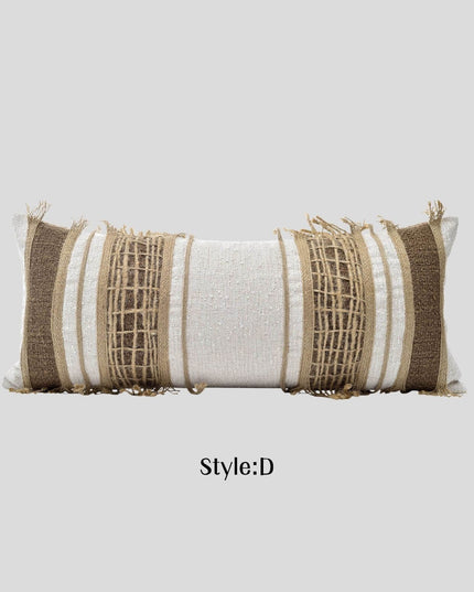Natural Breathable Antique Cotton Linen Hemp Rope Throw Pillow