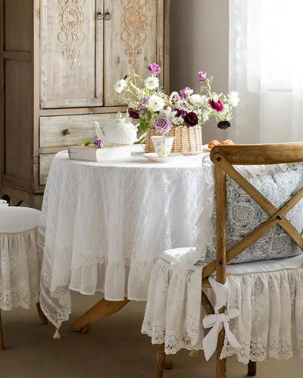 Retro Lace Chair Seat Cushions Indoor