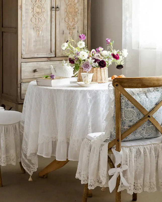 Retro Lace Chair Seat Cushions Indoor