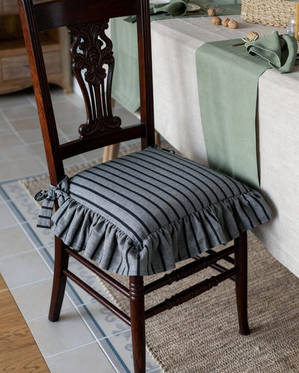 Modern Minimalist Stripes Cotton Handmade Indoor Chair Cushions