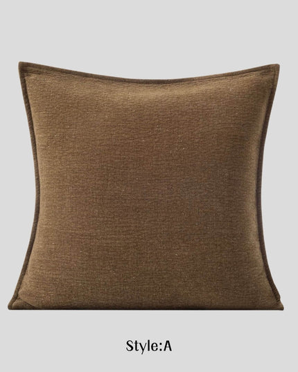 Antique Cotton Linen Tassel Throw Pillow Cover
