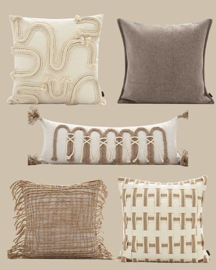 Antique Hand-Woven Cotton Linen Pillow