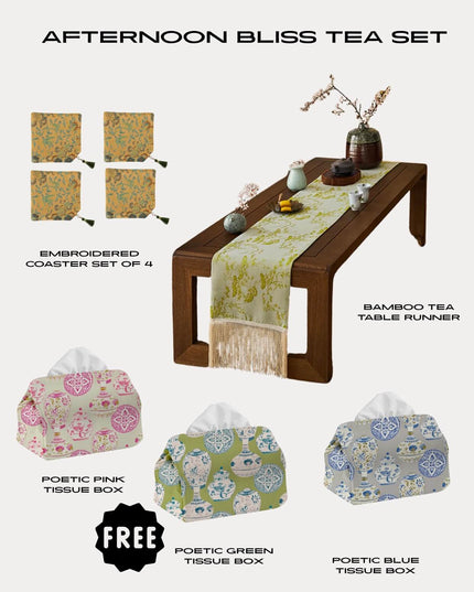 Afternoon Bliss Tea Table 8-Piece Set