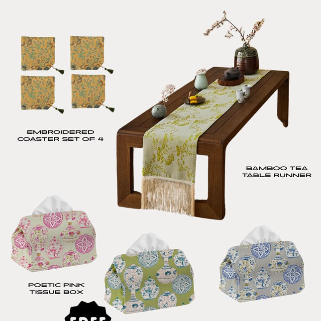 Afternoon Bliss Tea Table 8-Piece Set