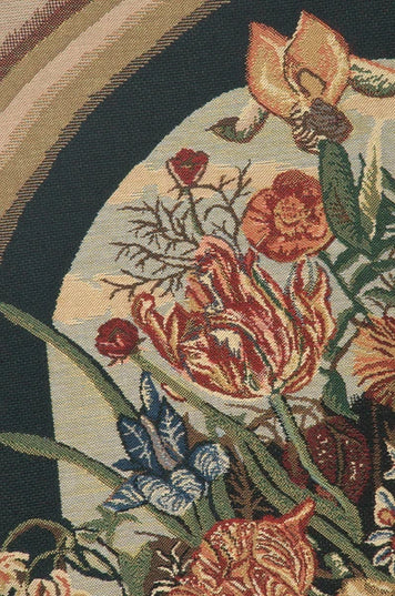 Ambrosius Bouquet Flower Belgian Jacquard French Dark Tapestry