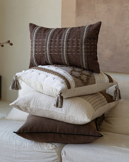 Antique Living Room Cotton-Linen Hemp Rope Pillow Cushion