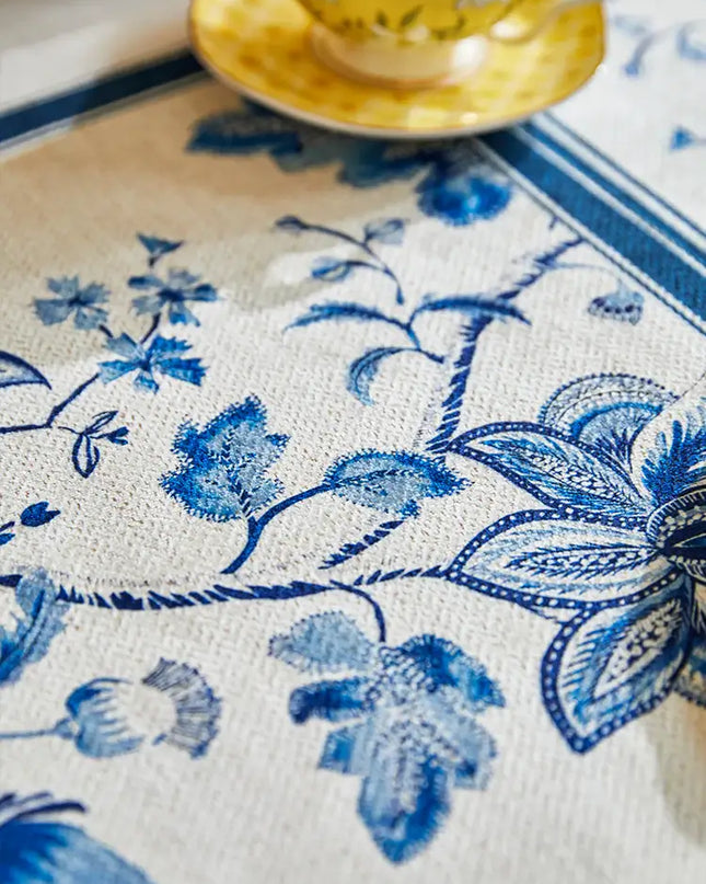 Blue Pomegranate Placemat Set