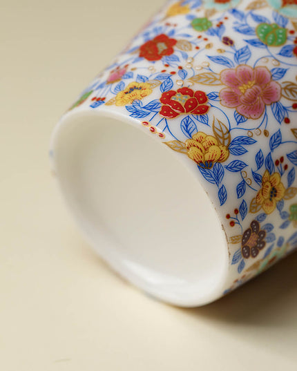 Hand Painted Garden Ceramic Office Mug