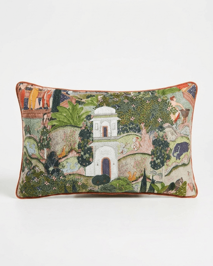 Gardens of Jaipur Tapestry Pillow Cover