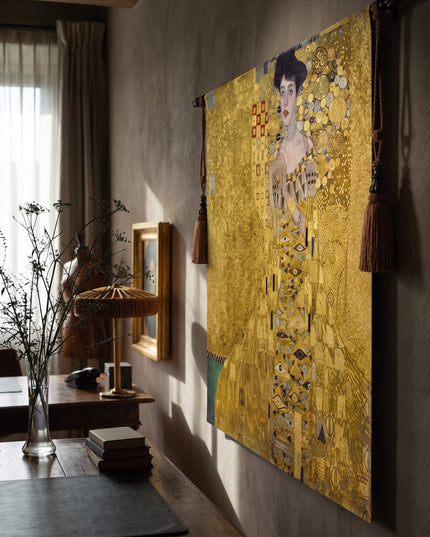 Gustav Klimt Adele Bloch Bauer Belgian Jacquard Tapestry Wall Hanging