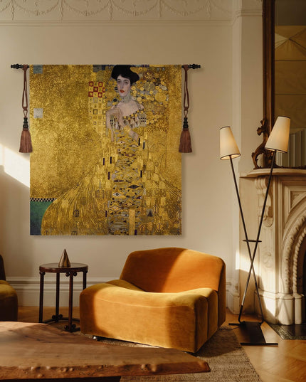 Gustav Klimt Adele Bloch Bauer Belgian Jacquard Tapestry Wall Hanging