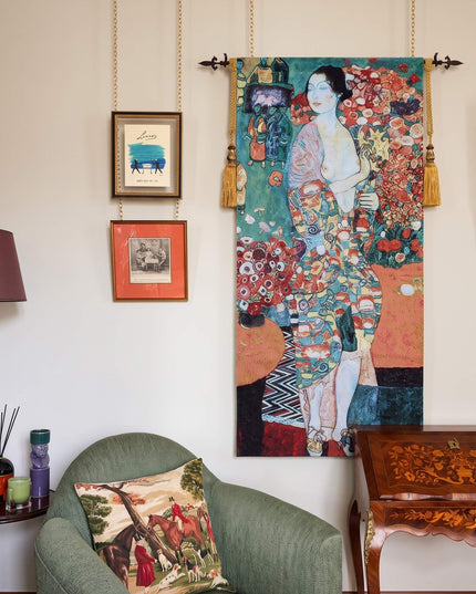Gustav Klimt's The Dancer Belgian Jacquard Art Large Tapestry