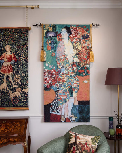 Gustav Klimt's The Dancer Belgian Jacquard Art Large Tapestry