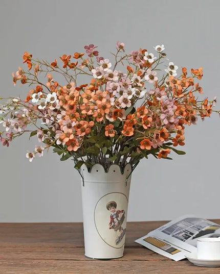 Artificial Autumn Inspired Silk Plum Blossom Flowers