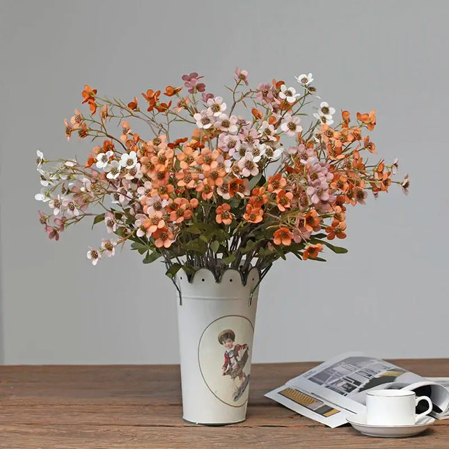 Artificial Autumn Inspired Silk Plum Blossom Flowers