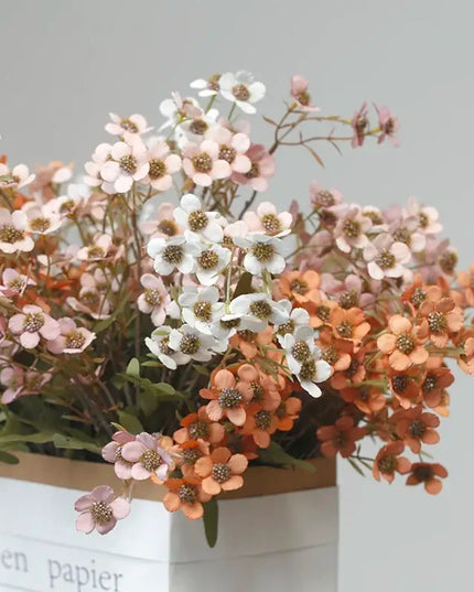 Artificial Autumn Inspired Silk Plum Blossom Flowers