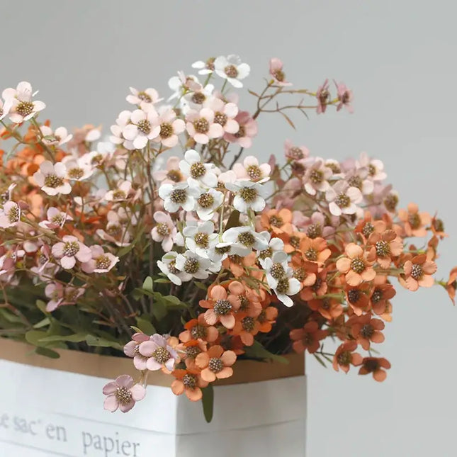 Artificial Autumn Inspired Silk Plum Blossom Flowers