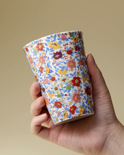 Hand Painted Garden Ceramic Office Mug