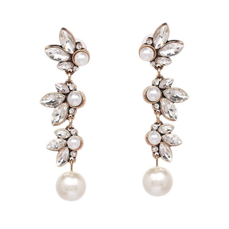 Flower Pearl Earrings